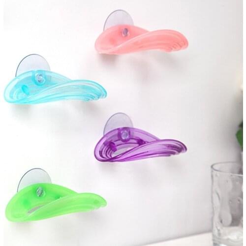 Plastic Suction Cup Soap Dish Cloths Box Dish Holder Kitchen Shelf Sponge Rack Bathroom Shower Accessory soap holder bath basket