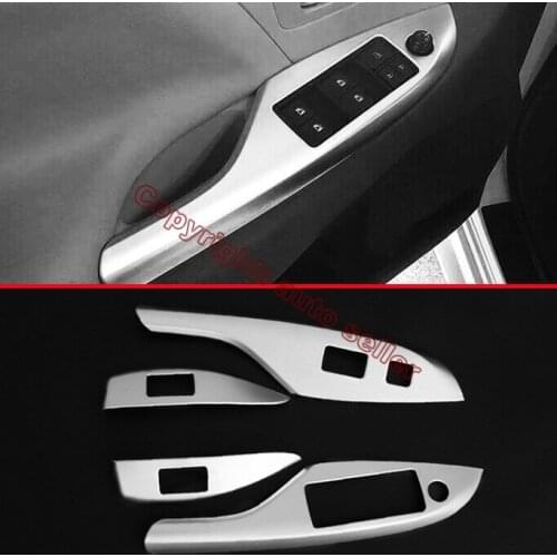 ABS Pearl Chrome Interior buttons panel Cover Trim For Toyota Sienna 2015 2016 2017