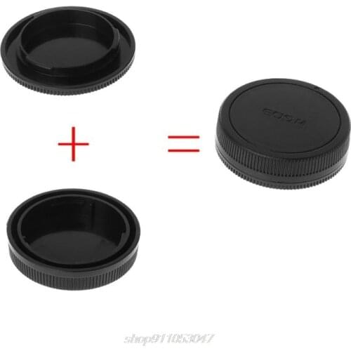 Rear Lens Body Cap Camera Cover Anti-dust 60mm Protection Plastic Black for canon EOS M M2 M3 M5 M6 M10 N26 20 Dropshipping