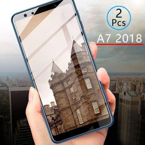 2pcs Tempered Glass For Samsung A7 Case Full Cover Screen Protector Protective Safety Tremp On Galaxy A 7 7a A7 A750 3D