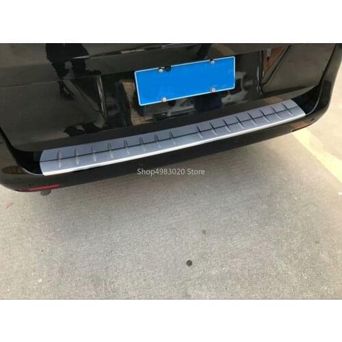 Rear Bumper Protector threshold plate cover Sill Trim for Mercedes Benz Metris Valente Vito Viano V-Class W447 2016 2017 2018