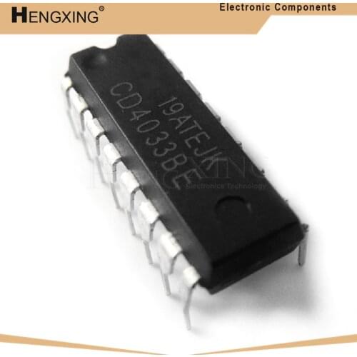 10piece CD4033BE CD4033 4033BE DIP-16 In Stock