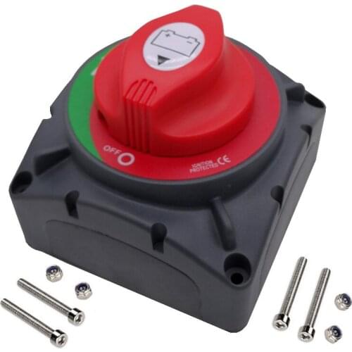 12V 48V Compatible Battery Power Cut Master Waterproof ON OFF ON Switch Disconnect Isolator for Car RV Boat Truck ATV Vehicles