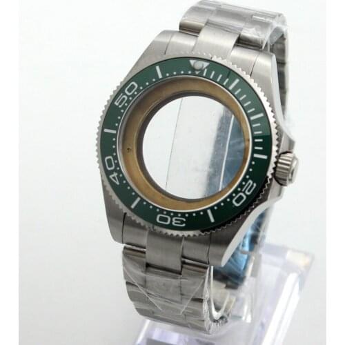 43MM Watch case Stainless Steel Bracele Sapphire Crystal Fit ETA 2836 Miyota 8215 Movement watch part