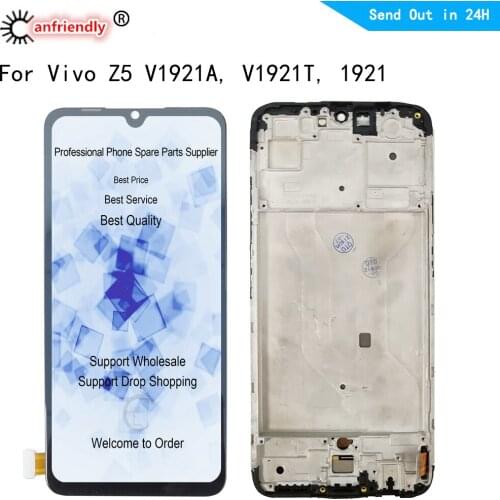 6.38" AMOLED For Vivo Z5 (2019) V1921A V1921T 1921 LCD Display Touch Panel Screen Digitizer With Frame Assembly Replacement