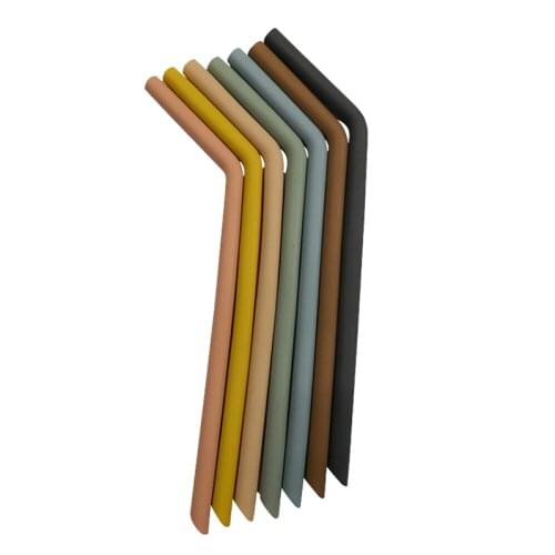 7PCS Baby Silicone Straws Reusable Drinking BPA Free Straws Feeding Accessory Food Grade Silicone