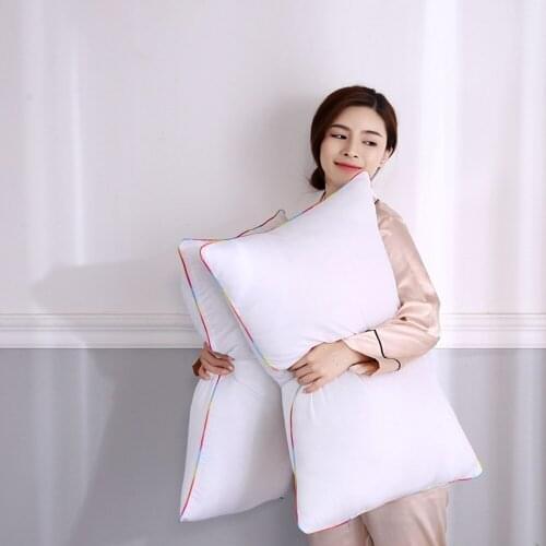 White Pillow Microfiber Filling Neck Pillow Core for Sleeping Bed Pillow Cushion Core Inner Home Textile