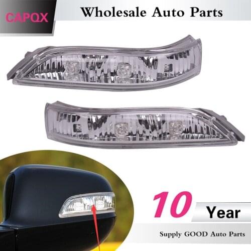 CAPQX 2PCS Outside rear view Mirror LED Turn Signal light lamp 34350-SJA-G02 For ACCORD 2008-2013 ACURA RL 2007 2008 2009