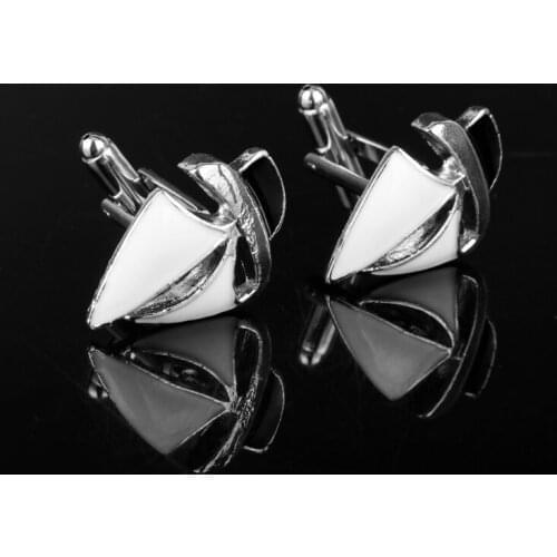 HANCHANG Accessories Sailboat Cufflinks Cuffs French Cuff Links for Mans shirt Special Buttons Pins