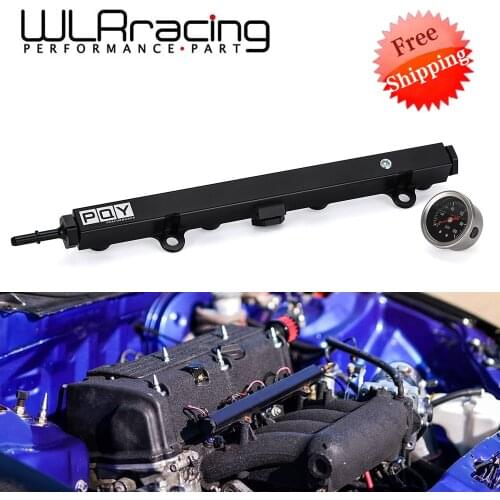 Aluminium K Series High Flow Injection Heavy Fuel Rail Kit For Honda K20 K24 RSX Civic Si ,Integra EP3 With Oil Gauge Free Ship