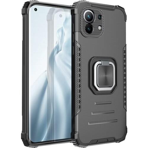 Magnetic Absorption Fashion Metal Ring Case for Iphone 6 7 8 Plus 12 11 Pro Max X Xs XR ES Anti-Sweat Back Cover