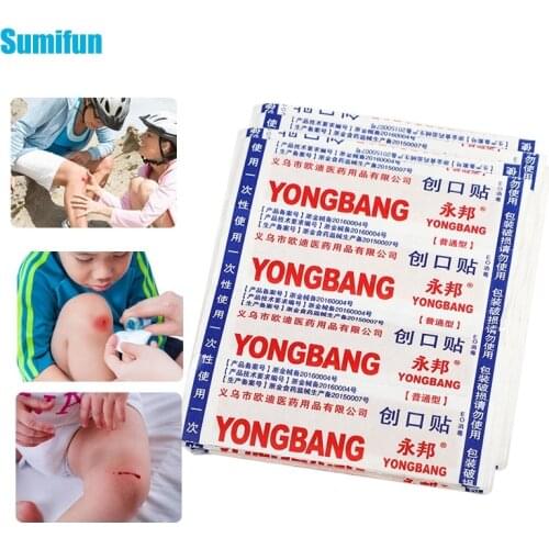 100pcs/2box Medical Gauze Plaster Breathable Waterproof First Aid Bandage Wound Hemostasis Sticker Heel Cushion Band-Aids C2256