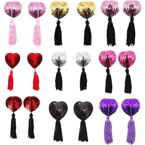 Sexy Sequins Nipple Cover Self Adhesive Pasties Breast Petals Nipple Covers Reusable Boob Tape Invisible Stickers