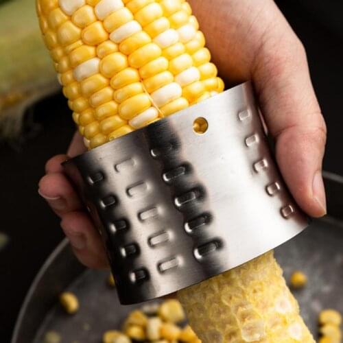 Stainless Steel Corn Peeler High Quality Kitchen Peeler Corncob Stripper Round Knife Corn Stripping Cutter Vegetable Fruit Tools