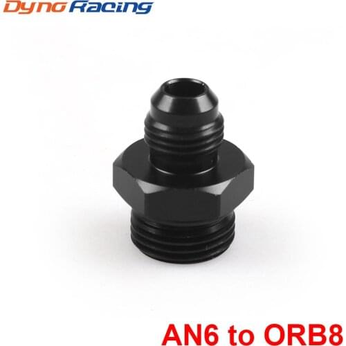 ORB-8 O-ring Boss AN8 8AN to AN6 6AN Male Adapter Fitting Black Anodized BX101907