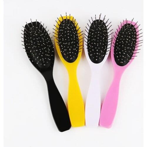 Professional Anti Static Steel Comb Brush For Wig Hair Extensions Training Head