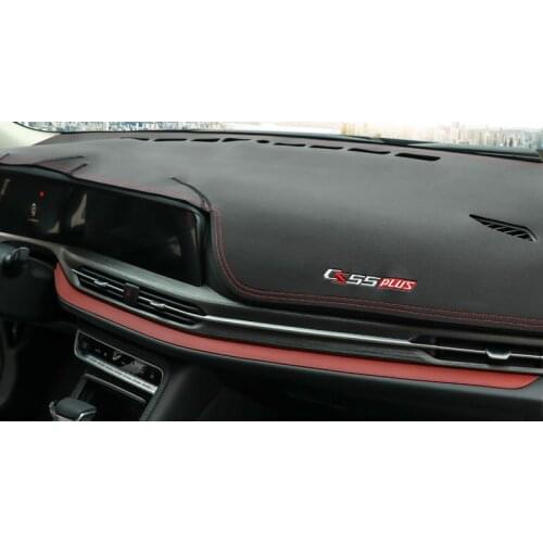 Lsrtw2017 fiber leather car dashboard non-slip mat for changan cs55 plus 2019 2020 2021 cs55plus anti-reflective carpet