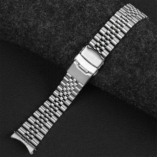 Solid Stainless Steel Watch Strap Band Male Bracelet 20mm 22mm For SKX007/009 SKX173/175/A35