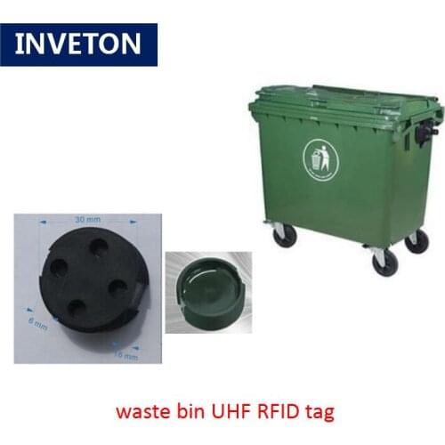 Rfid system UHF RFID Tag passive 10cm-1m iso18000-6c Alien h3 860-960MHz Waste bin Tag waterproof for garbage bin tracking