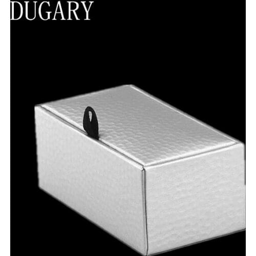 DUGARY Luxury Cufflinks Gift Box High Quality Painted pu Box Authentic Size 85*45*35mm Capacity Jewelry Storage Box Set