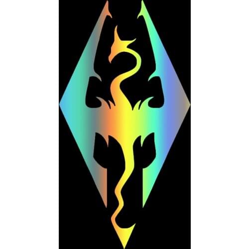 S51373 Various Sizes/Colors Car Stickers Vinyl Decal Skyrim Style Art Dragon Motorcycle Decorative Accessories Creative
