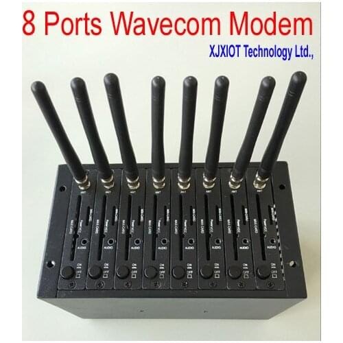 Xjx Modem Pool USB 8 Ports Q2303A module for Wavecom AT Commands 900/1800MHz Support Imei Changing