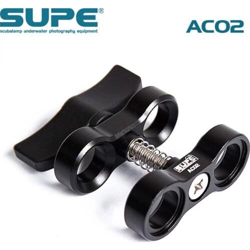 SUPE Scubalamp AC02 Butterfly Clamp Underwater Scuba Diving Accessorries photography equipment ball head clip arm clip