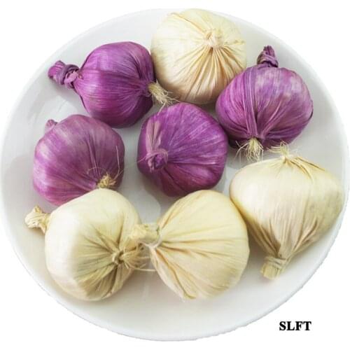 Green grocery Kitchen hotel supermarket store shop decoration artificial fake vegetables model white purple Simulation garlic