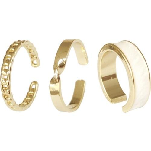 TIMEONLY Japanese Style Twisted Metal Open Rings for Women Ladies Delicate Forefinger Charms Ring Valentine Day Lover Jewelry