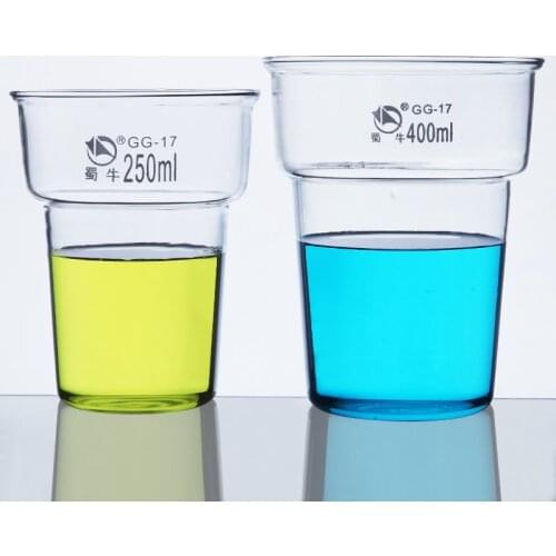 250ml 400ml Dye beaker Thick-walled Gass beaker Laboratory glassware High temperature resistance