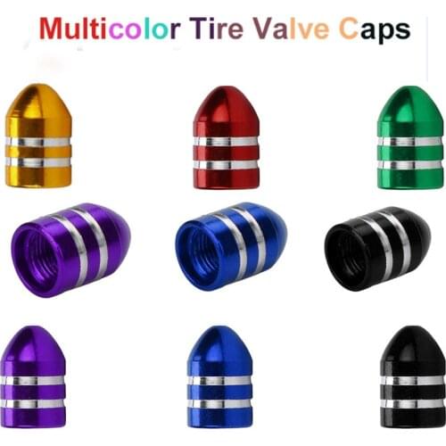 CARPRIE 4 pcs Aluminum Bullet Car Truck Cover Bowling Tire Rim Valve Wheel Stem Caps drop shipping