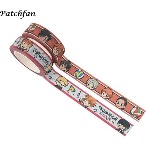 A4100 Patchfan Washi Tape Anime Volleyball Matte surface Masking Tape Adhesive Tape Sticker Scrapbooking DIY Stationery