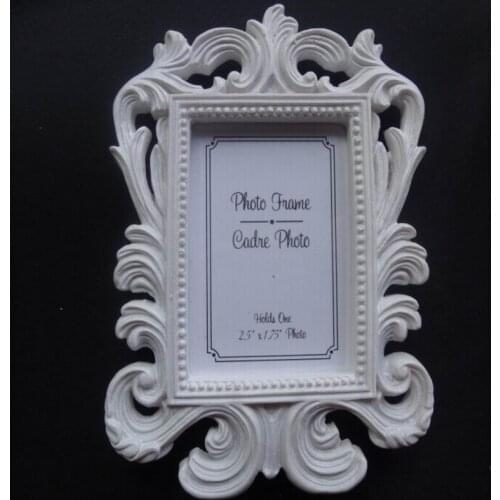 Promotion Wedding favor 240pcs/lot White Baroque photo frame place card holder in white box