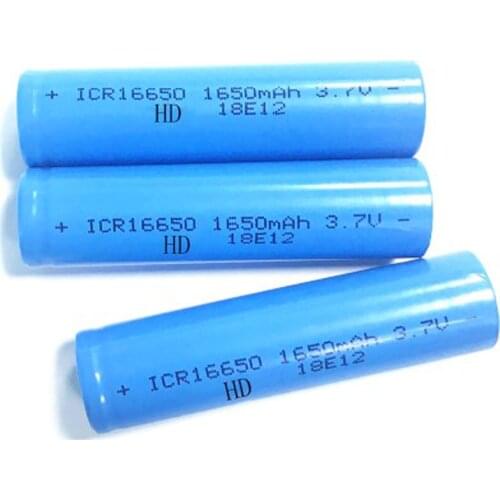 2-10PCS 1650mAh 3.7V 16650 Lithium ion Rechargeable Battery ICR16650 li-ion cell baterias for led flashlight digital device