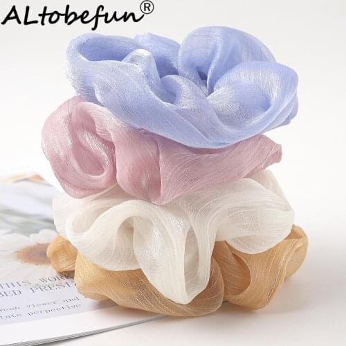 ALTOBEFUN Women Solid Hair Accessories Lady Elastic Hair Holder Fashion Girl Scrunchies Female Ponytail Hair Hairties AFC122
