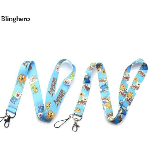 Blinghero Cartoon Adventure Lanyard for Keys Cute Anime Kids USB Phone Neck Strap ID Badge Holder Lanyards for Whistles BH0435