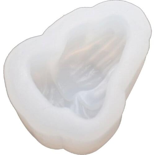 Buddhism Prayer Hand Pendant Silicone Resin Mold Buddha Bead Pendant Resin Casting Mold Jewelry Making Tools Art Crafts X4YA