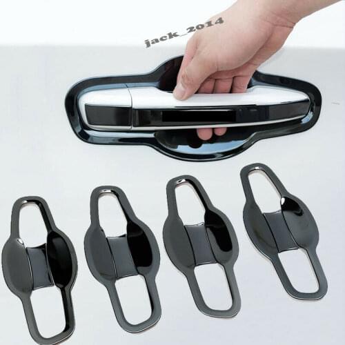 Black stainless steel Door Handle Bowl Cover Trim for Honda Accord 10th 2018-2019