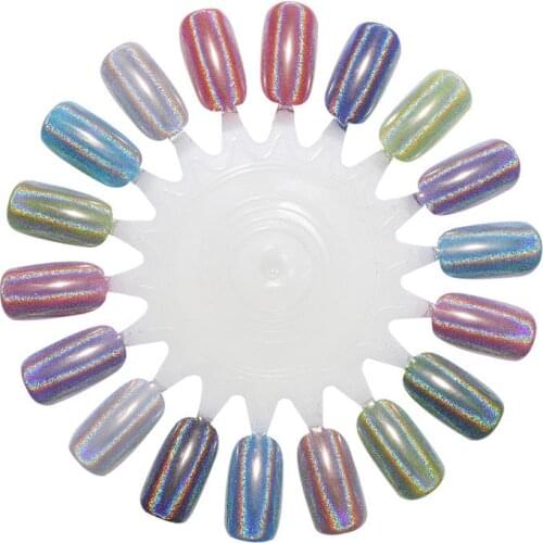 Colorful Mirror Nail Powder Dust Laser Glitter Metallic Metal Effect Nails Art UV Gel Polish Chrome Pigment Nail Decorations