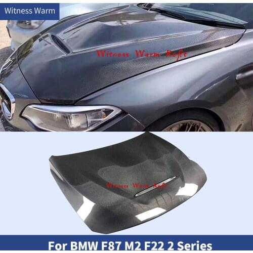 Carbon Fiber FRP Engine Cover Hood Bonnet for BMW F87 M2 F22 F23 2 Series 2015 - 2020 GTS Style body kit