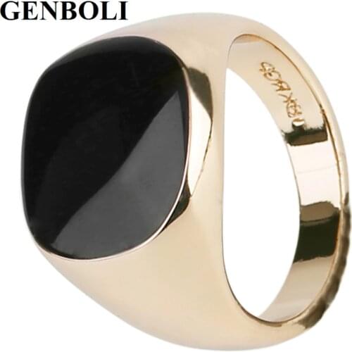 Золотые кольца для мужчин GENBOLI China At AliExpress