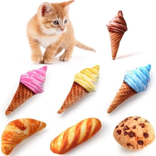 Cat Toys Interactive Teeth Grinding Catnip Kitten Toy Funny Plush Chewing Cats Toy Mint Pet Supplies Cat Accessories for Cats