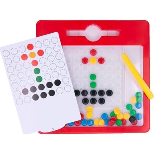 Montessori Toys DIY Drawing Tablet Childrens Educational Toys Color Shape Kids Handicrafts Creativity Magnetic Drawing Set Gift