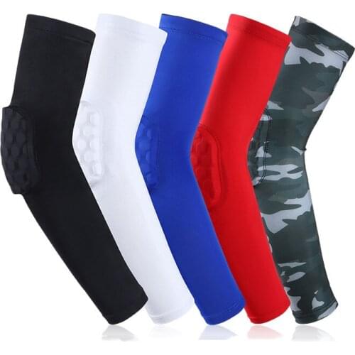 2Pcs Crashproof Basketball Shooting Elbow Support Compression Sleeve Arm Brace Protector Sport Safety Elbow Pads