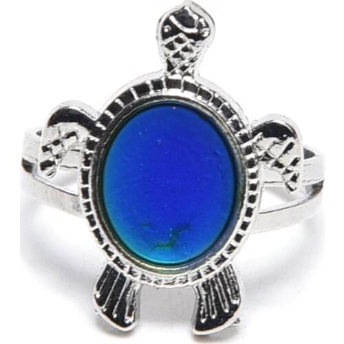 Magic Turtles Mood Rings Opening Finger Rings Color Changing Emotion Temperature Changeable