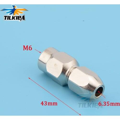 RC Boat Metal Flexible coupling CNC Steel 12mm M6*6.35 mm (1/4") Flex Collet Coupler For 26cc-29cc-30cc Engine Model Boat