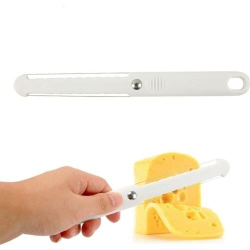 Multifunctional Cheese Butter Slicer Peeler Cutter Hard Thick Tool Cooking Soft Cheese Baking Handle Tools Wire Plastic Kni J6J9