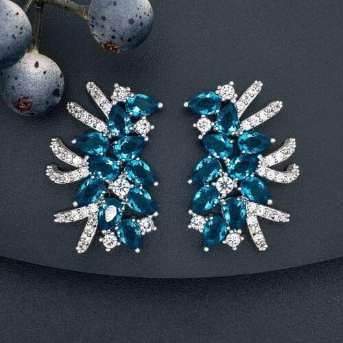 ModemAngel Especially Design Micro Cubic Zirconia Women Engagement Bridal Gift Fashion Earring
