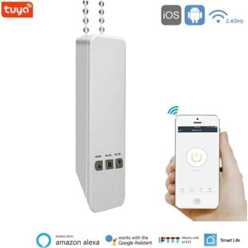 EU/US Smart Motorized Chain Roller Blinds Tuya WiFi Remote Voice Control Shade Shutter Drive Motor With Alexa Google Smart Home