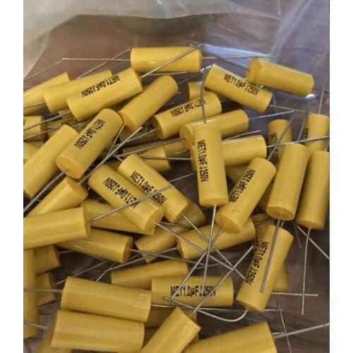 NEW 10PCS Axial audio capacitors MET 250V1UF 105K 105J 250V1UF The axial capacity